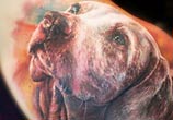 Doggy tattoo by Zsofia Belteczky
