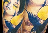 Girl with Crow tattoo by Zsofia Belteczky